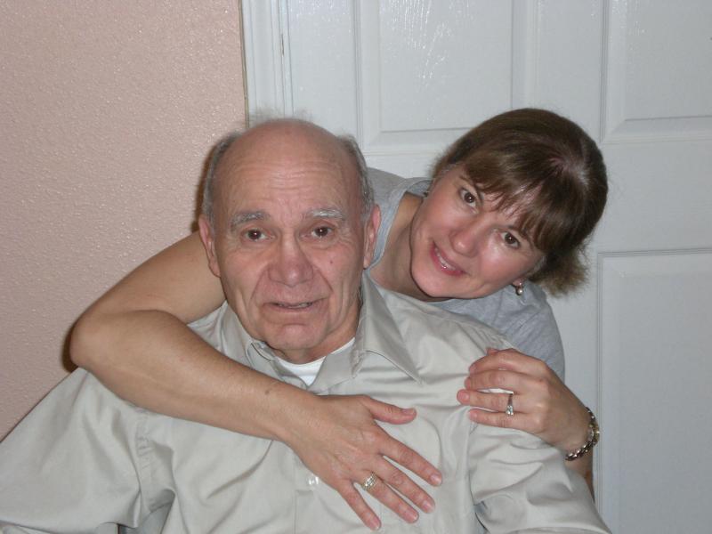 Resident with his daughter